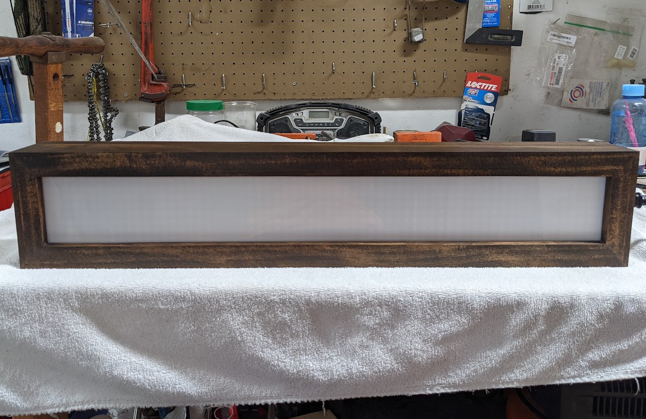 Stained and Assembled Case - Front