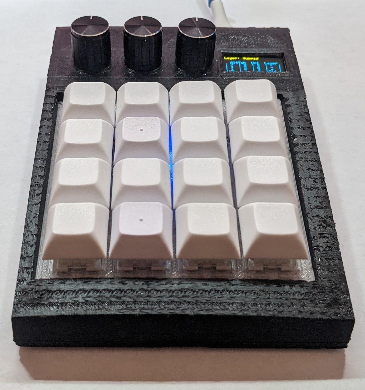 Assembled Macropad alternate angle