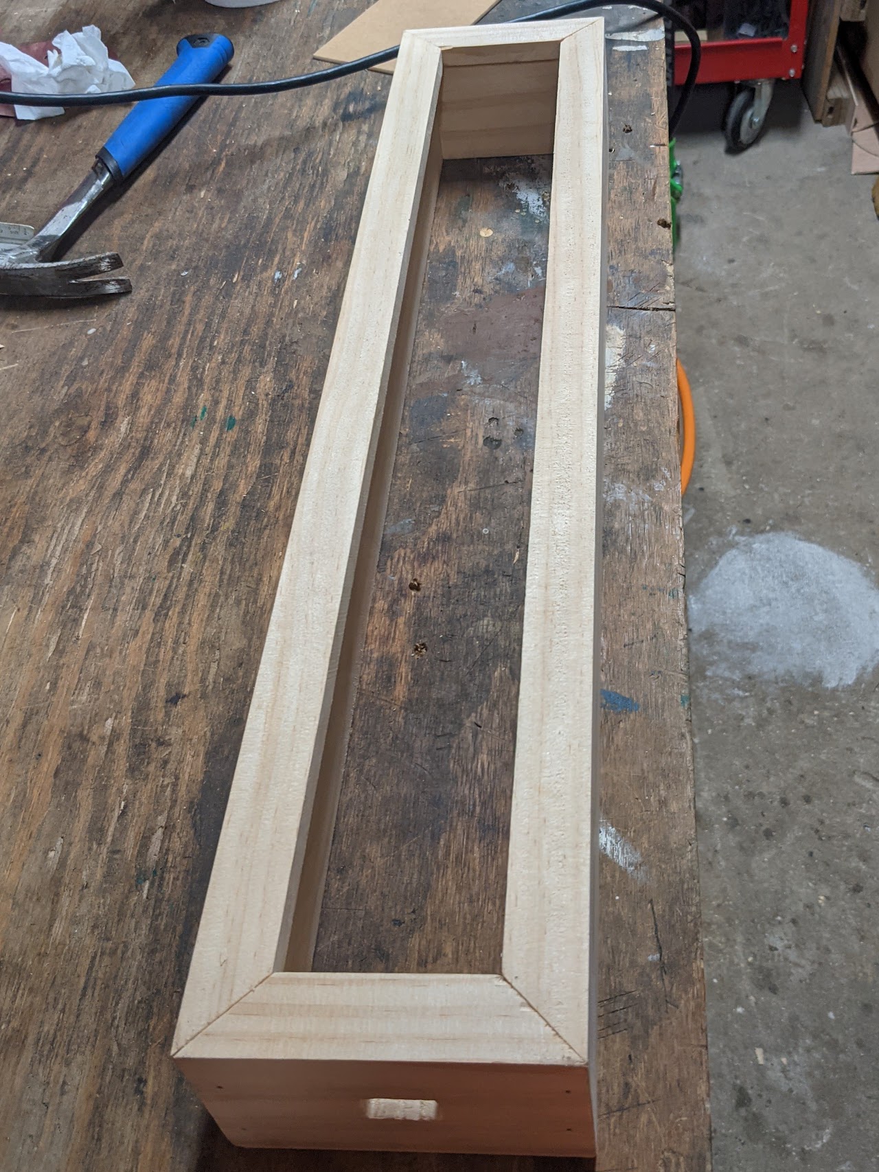 Mitered and assembled frame